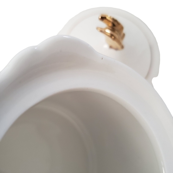 Vintage Bombay Creamer & Sugar Bowl Set Whimsical Poppies & Butterflies - Picture 13 of 15